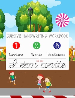 Front cover_Cursive Handwriting Workbook For Kids