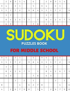 Front cover_Sudoku Puzzles Book For Middle School