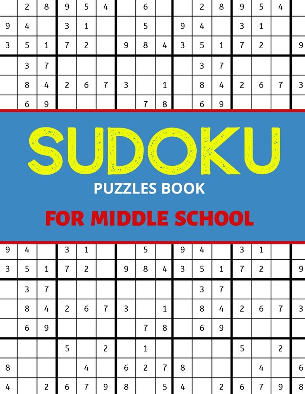 Front cover_Sudoku Puzzles Book For Middle School