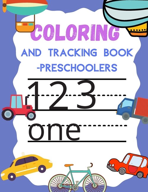Front cover_Coloring and Tracking book preschoolers