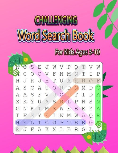 Challenging Word Search Book For Kids Ages 510 390 Educational Word