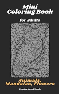 Front cover_Mini Coloring Book for Adults