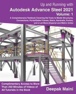 Couverture_Up and Running with Autodesk Advance Steel 2021