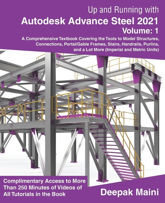 Couverture_Up and Running with Autodesk Advance Steel 2021