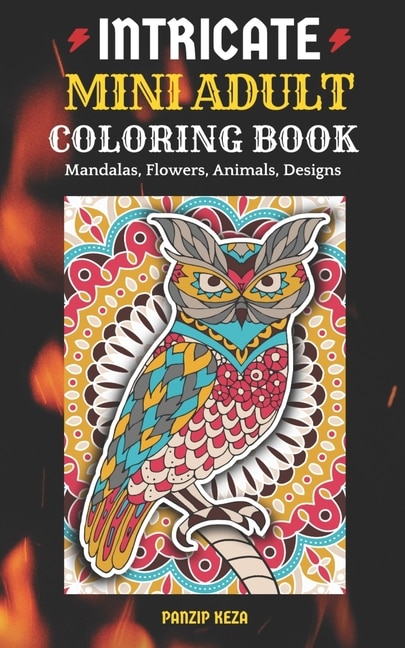 Front cover_Intricate Mini Adult Coloring Book