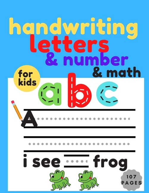 handwriting letters & number & math: handwriting practice books for kids, handwriting without tears, handwriting tracing workbook, Preschool Math Workbooks, preschool math workbook for toddlers, preschool gifts for kids, handwriting workbook for kids