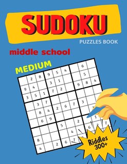 Couverture_Medium Sudoku Puzzles Book Middle School Riddles 300+