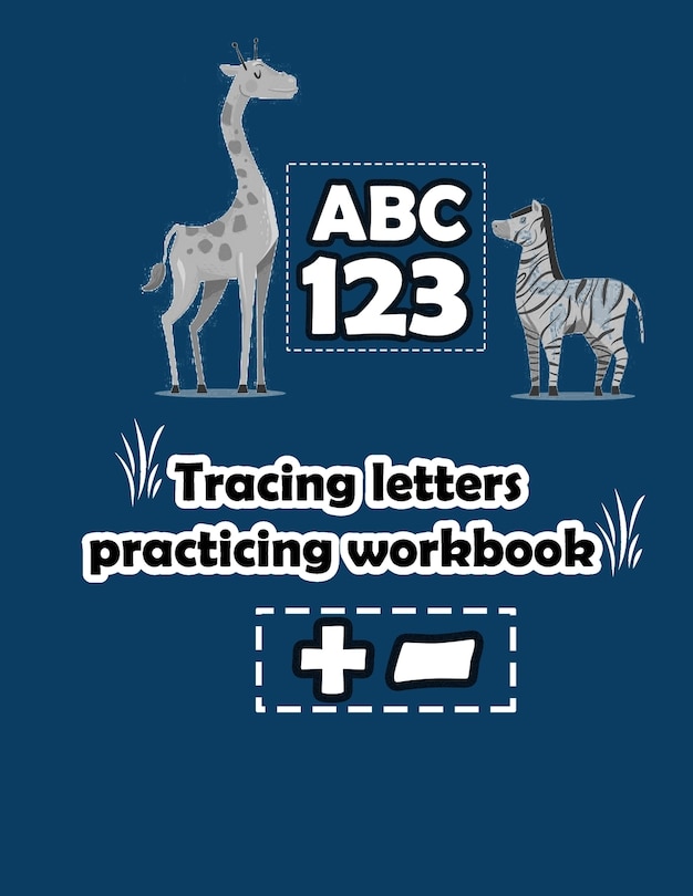 Front cover_tracing letters practicing workbook