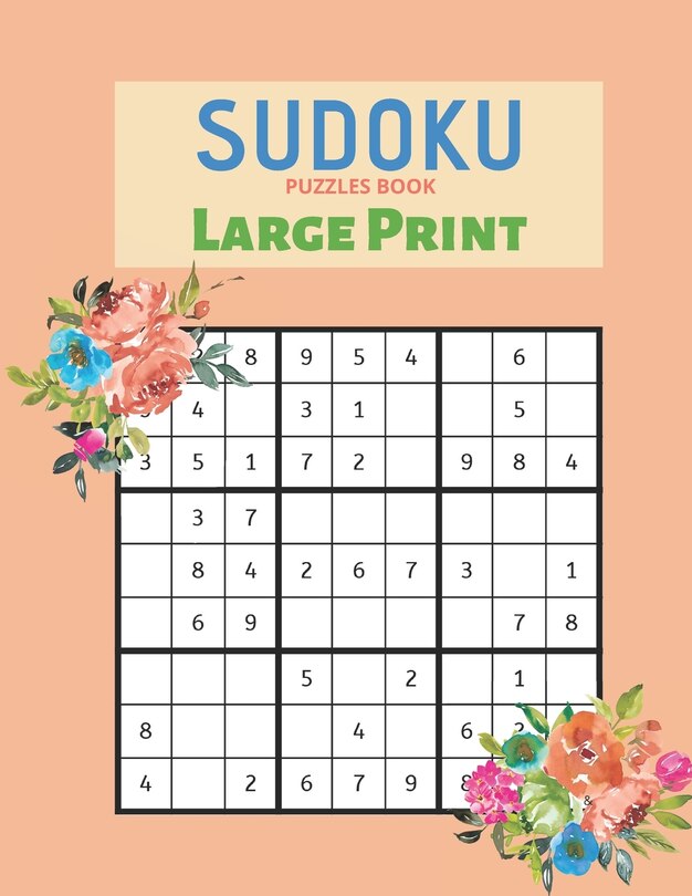 Front cover_Sudoku Puzzles Book Large Print