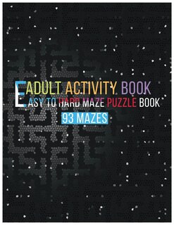 Couverture_Easy to Hard Maze Puzzle Book-93 Mazes