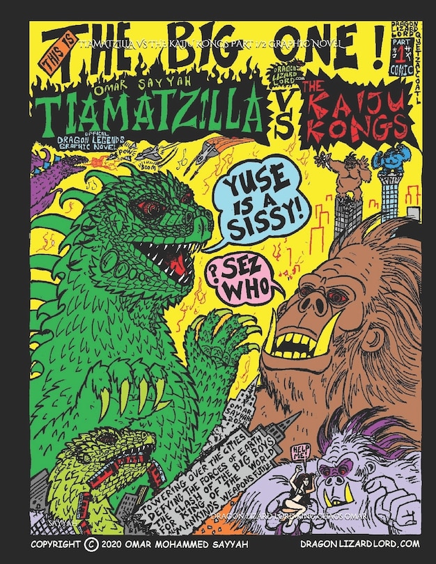 Tiamatzilla vs the Kaiju Kongs graphic novel: Part one of two