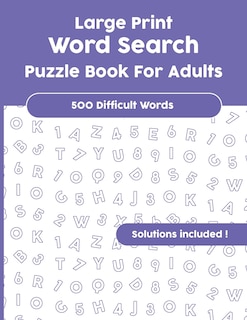Couverture_Large Print Word Search Puzzle Book For Adults