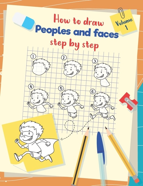 Front cover_How to draw peoples and faces step by step