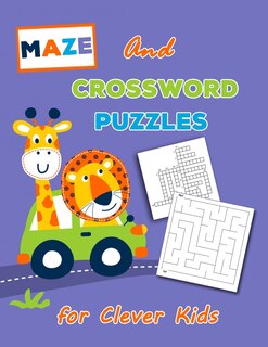 Front cover_Crossword Puzzles and Maze for Clever Kids