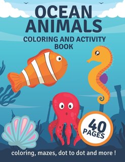 Couverture_Ocean Animals Coloring And Activity Book