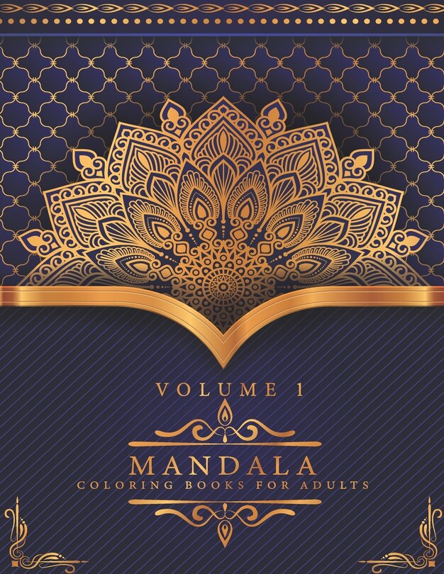 Couverture_Mandala Coloring Books For Adults Volume 1