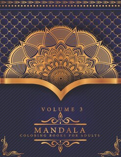 Couverture_Mandala Coloring Books For Adults Volume 3