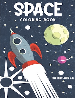 Couverture_Space Coloring Book For Kids Ages 4-8
