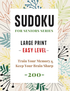 Couverture_Sudoku For Seniors Series