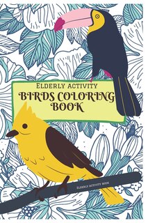 Front cover_Elderly activity Coloring book of Birds