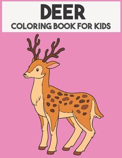 Front cover_Deer Coloring Book For Kids