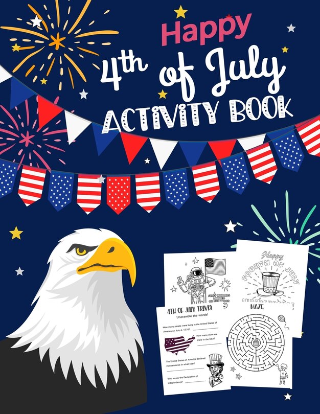 Front cover_Happy 4th Of July Activity Book