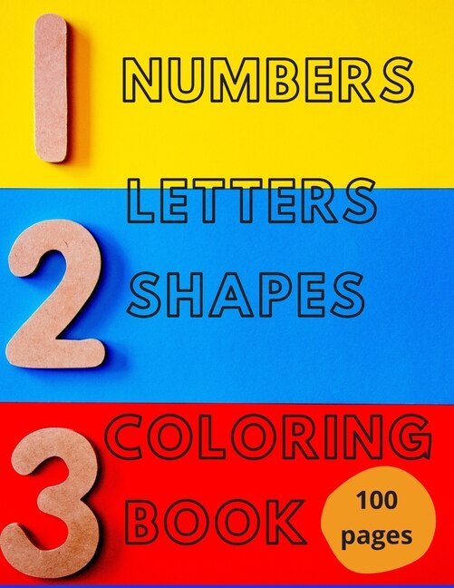 Front cover_Numbers, Letters, Shapes Coloring Book.