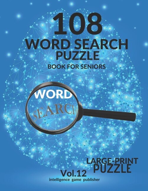 Front cover_108 Word Search Puzzle Book For Seniors Vol.12