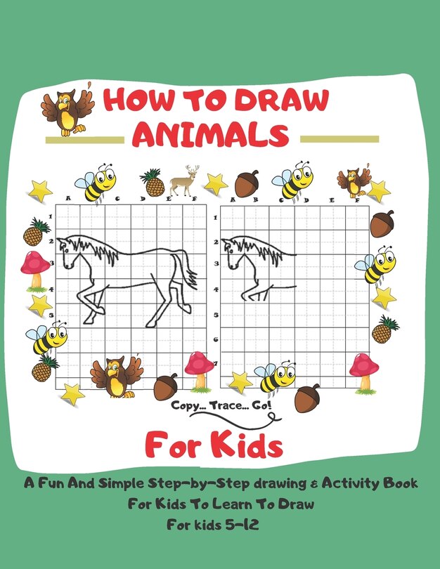 Front cover_How To Draw Animals For Kids