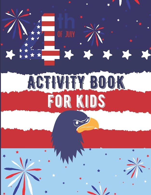 Front cover_Fourth Of July Activity Book For Kids