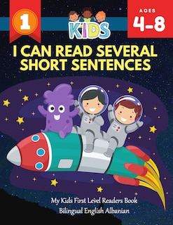 Front cover_I Can Read Several Short Sentences. My Kids First Level Readers Book Bilingual English Albanian