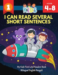 Front cover_I Can Read Several Short Sentences. My Kids First Level Readers Book Bilingual English Bengali
