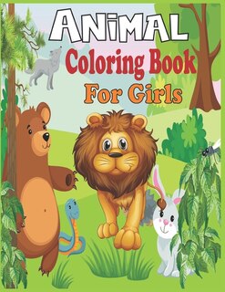 Front cover_Animal Coloring Book For Girls