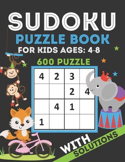 Front cover_Sudoku Puzzle Book For Kids Ages 4-8
