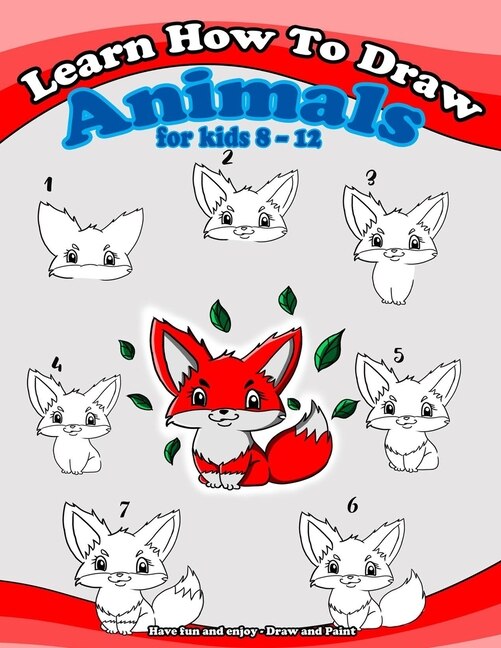 Couverture_Learn how to draw animals for kids 8 - 12