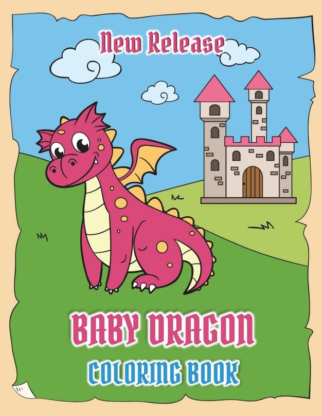 Front cover_Baby Dragons Coloring Book (New Release)