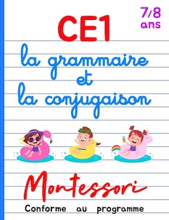 Couverture_CE1 Montessori - la grammaire et la conjugaison