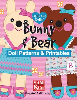 Front cover_Bunny & Bear Doll Patterns & Printables