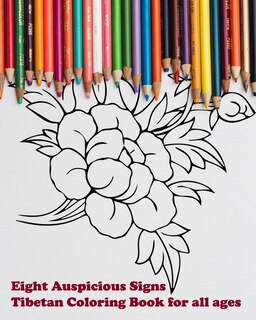 Front cover_Eight Auspicious Signs Tibetan Coloring Book for all ages