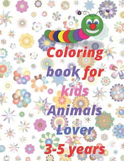 Front cover_coloring book for kids 3-5 years animals lover