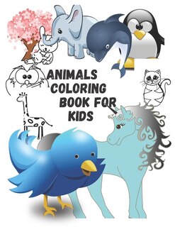 Front cover_animals coloring book for kids