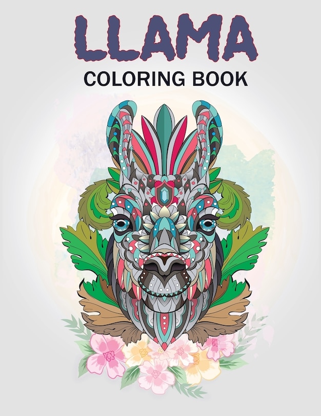 Front cover_Llama Coloring Book