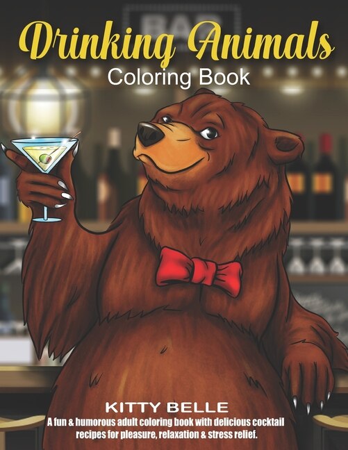 Front cover_Drinking Animals Coloring Book