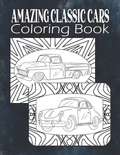 Front cover_Amazing Classic Cars Coloring Book