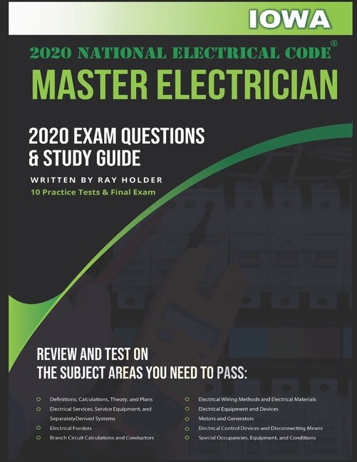 Front cover_Iowa 2020 Master Electrician Exam Questions and Study Guide