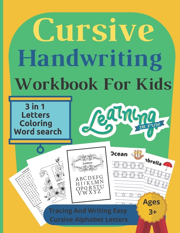 Front cover_Cursive Handwriting Workbook For Kids