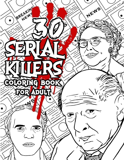 Front cover_30 SERIAL KILLERS Coloring Book