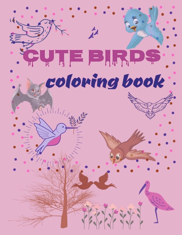 Front cover_Cute Birds Coloring book