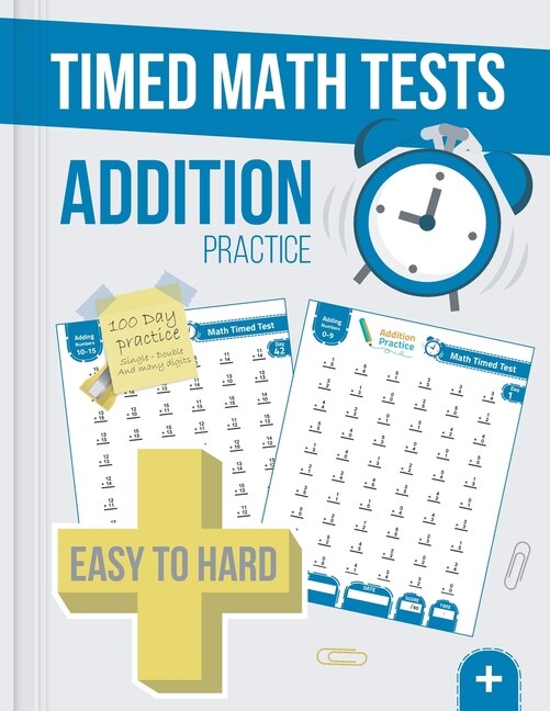 Couverture_Timed Math Tests Addition Practice