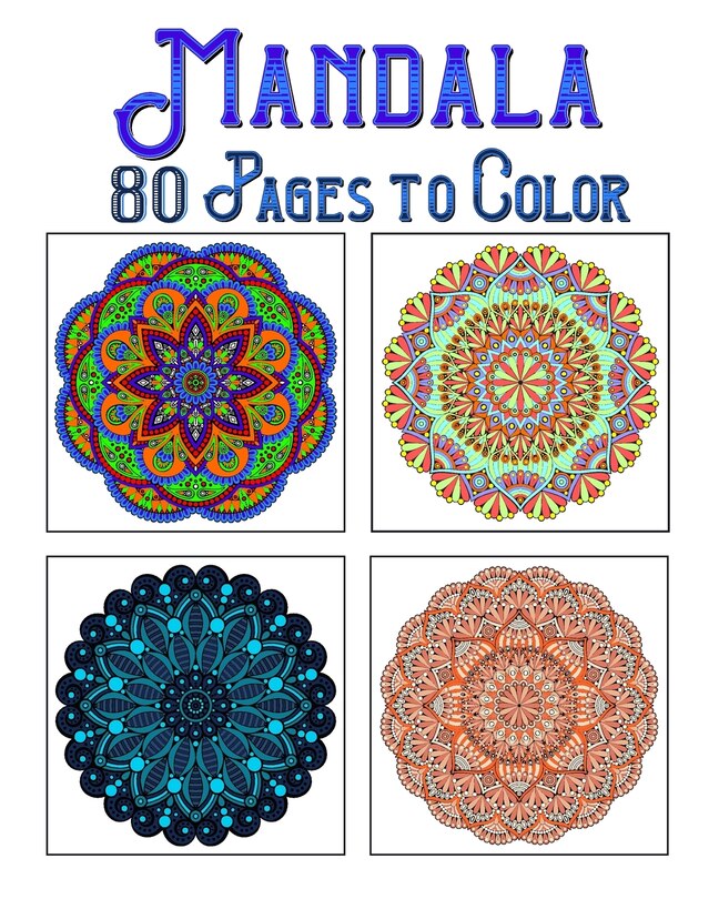Couverture_Mandala 80 Pages To Color